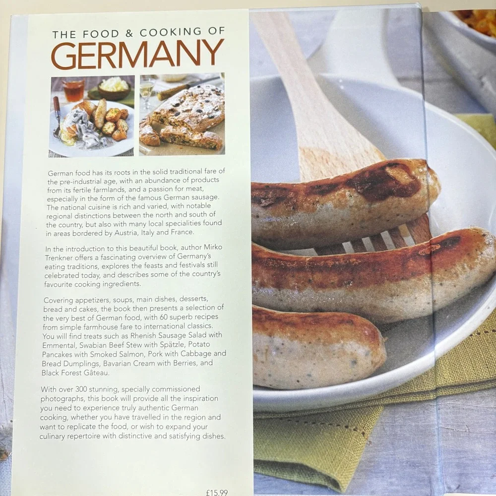 The Food & Cooking of Germany Mirko Trenkner Cookbook 60 Recipes Hardcover